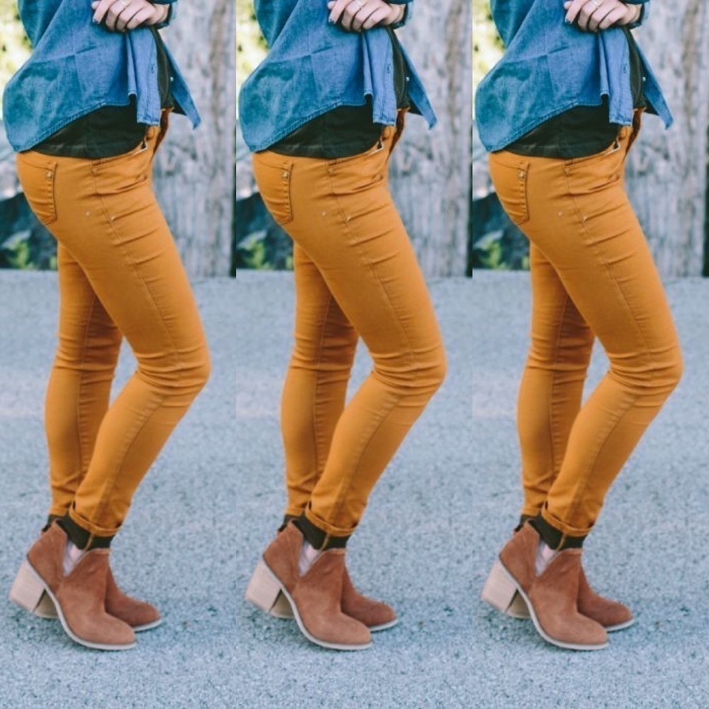 Tory Burchmustard Super Ivy Skinny Stretch Jeans